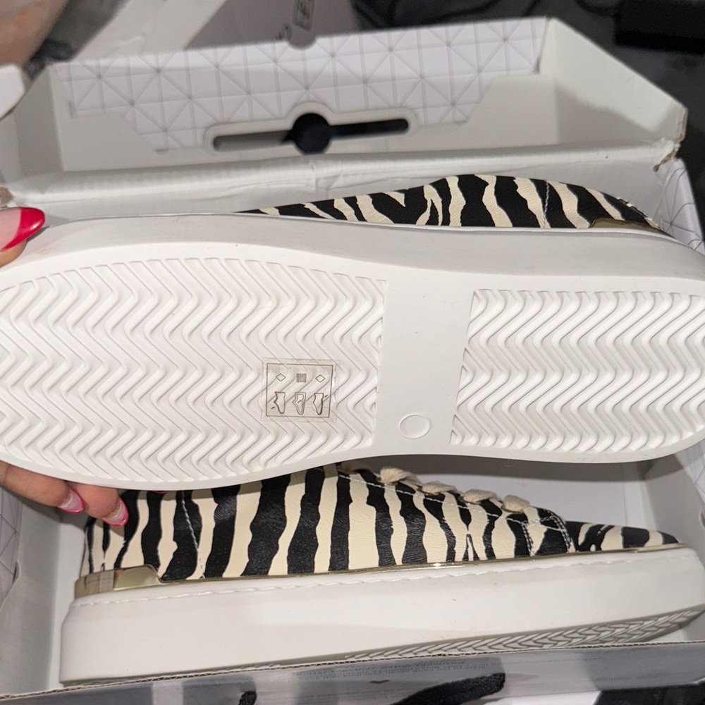 Call It Spring Zebra Print Sneakers - Picture 2 of 2